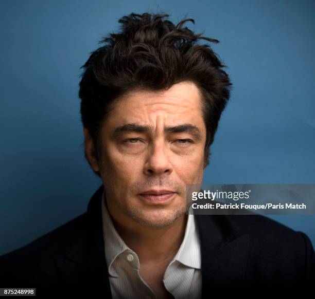 Actor Benicio del Toro is photographed for Paris Match on July 7, 2013 in Paris, France.
