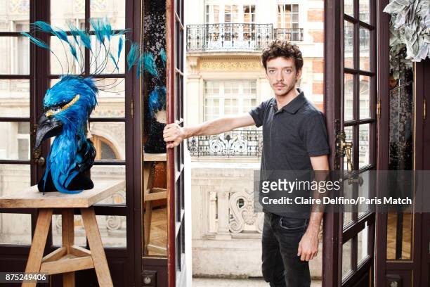 Actor Nahuel Perez Biscayart is photographed for Paris Match on October 17, 2017 in Paris, France.