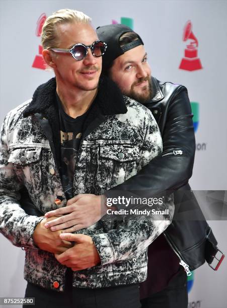 Diplo and Dillon Francis attend the 18th Annual Latin Grammy Awards at MGM Grand Garden Arena on November 16, 2017 in Las Vegas, Nevada.