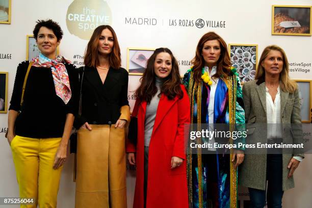Beatriz Silveira , Sara Galindo , Eugenia Silva and Maria Chavarri attend the opening of the pop up boutique 'The Creative Spot Madrid' at Las Rozas...