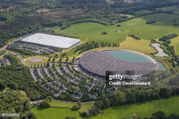 An aerial view of the McLaren Technology Centre on May 24, 2017 in Woking, England.