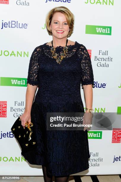 November 16: Jill Soltau attends the American Folk Art Museum Annual Gala at JW Marriott Essex House on November 16, 2017 in New York City.