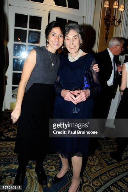 November 16: Octavia Giovannini-Torelli and Alberta Arthurs attend the American Folk Art Museum Annual Gala at JW Marriott Essex House on November...