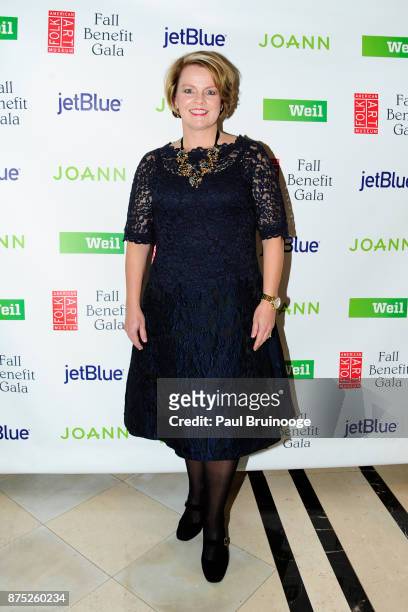 November 16: Jill Soltau attends the American Folk Art Museum Annual Gala at JW Marriott Essex House on November 16, 2017 in New York City.