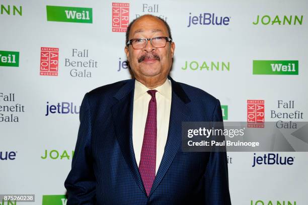 November 16: Dick Parsons attends the American Folk Art Museum Annual Gala at JW Marriott Essex House on November 16, 2017 in New York City.