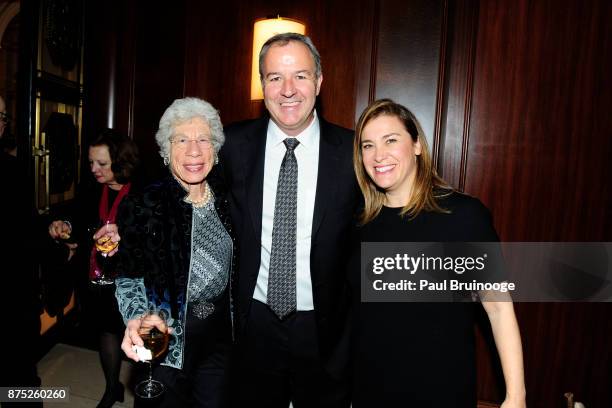 November 16: Lucy Danziger, Tad Martin and Heidi Messer attend the American Folk Art Museum Annual Gala at JW Marriott Essex House on November 16,...