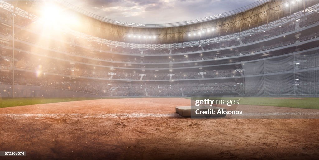 Professionellen Baseball-Arena in 3D