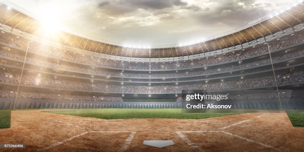 Professionellen Baseball-Arena in 3D