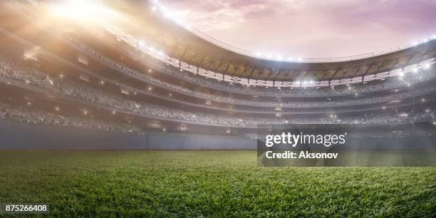 arena de béisbol profesional en 3d - tribune tower fotografías e imágenes de stock