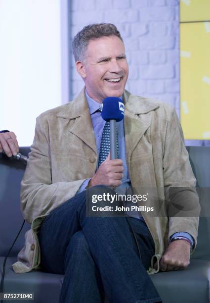 Will Ferrell is photographered during a vist to the Magic FM Studio on November 17, 2017 in London, England.