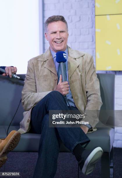 Will Ferrell is photographered during a vist to the Magic FM Studio on November 17, 2017 in London, England.