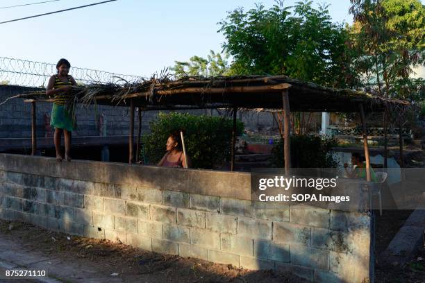 Nidia , Karla and Yolanda in the small fishing village of Poneloya. Although Nicaragua struggled to recover from the devastation caused by the civil...