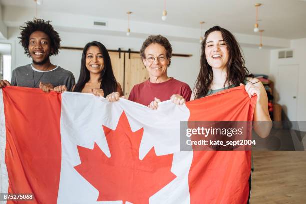 learn english with us - canada flag stock pictures, royalty-free photos & images