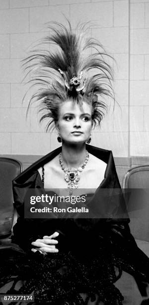 Gloria, Princess of Thurn and Taxis attends 36th Annual April in Paris Ball on October 24, 1987 at the Waldrof Hotel in New York City.