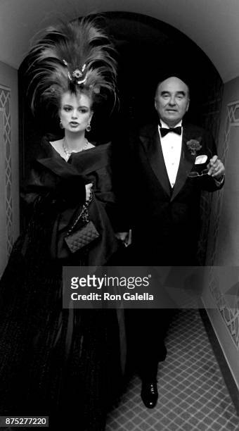 Gloria, Princess of Thurn and Taxis and Johannes, 11th Prince of Thurn and Taxis attend 36th Annual April in Paris Ball on October 24, 1987 at the...