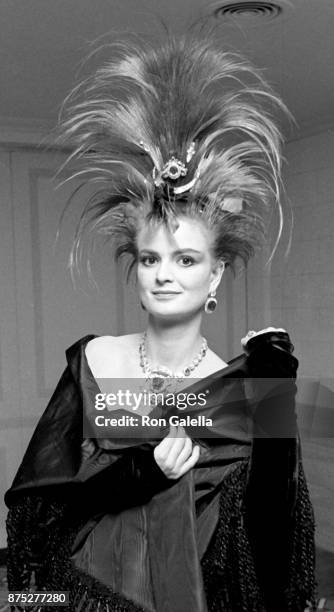 Gloria, Princess of Thurn and Taxis attends 36th Annual April in Paris Ball on October 24, 1987 at the Waldrof Hotel in New York City.