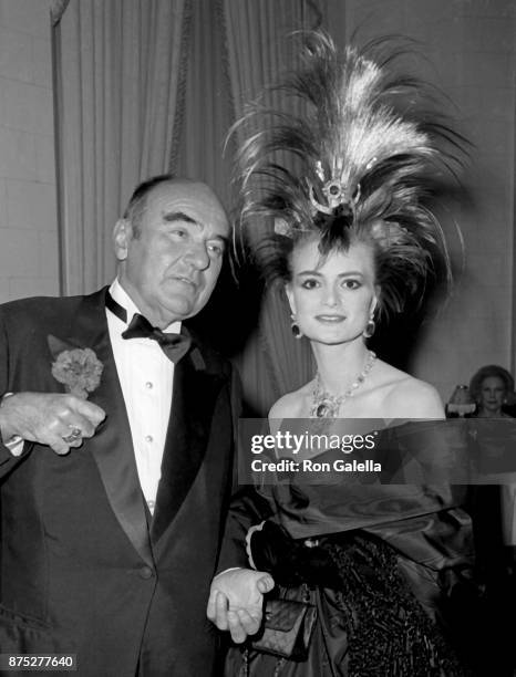 Gloria, Princess of Thurn and Taxis and Johannes, 11th Prince of Thurn and Taxis attend 36th Annual April in Paris Ball on October 24, 1987 at the...