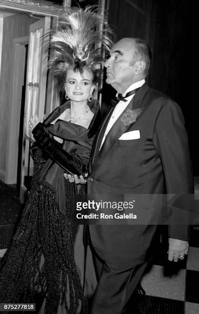 Gloria, Princess of Thurn and Taxis and Johannes, 11th Prince of Thurn and Taxis attend 36th Annual April in Paris Ball on October 24, 1987 at the...