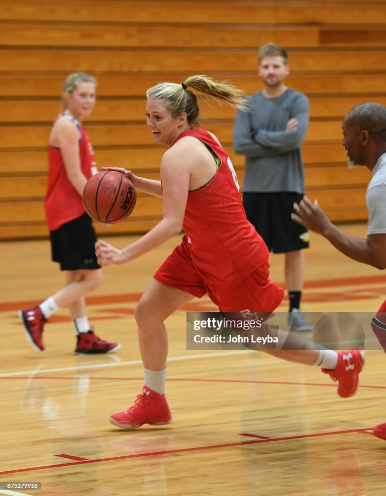 Regis girls basketball practice