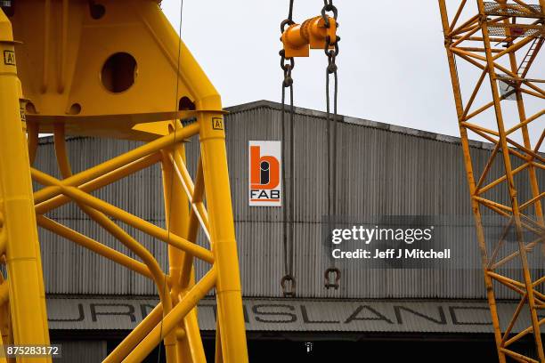 General view of the Burntisland yard of engineering company BiFab, where staff are continuing a work-in despite the firm being on the brink of...