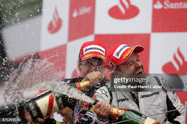 Rubens Barrichello,Sebastian Vettel, Grand Prix of Great Britain, Silverstone Circuit, 21 June 2009.
