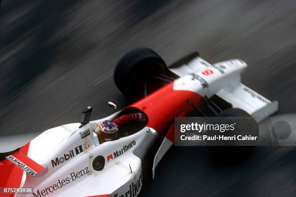 David Coulthard, McLaren-Mercedes MP4/11, Grand Prix of Monaco, Circuit de Monaco, 19 May 1996. David Coulthard had to borrow Michael Schumacher's...