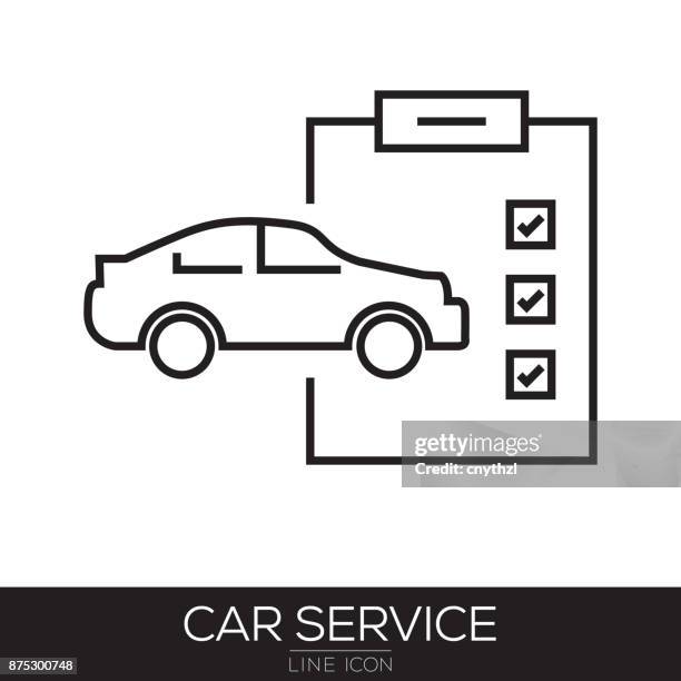 car service line icon - battery level stock illustrations