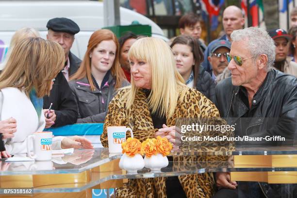 Suzanne Somers and Alan Hamel are seen at 'Access Hollywood' on November 16, 2017 in New York City.