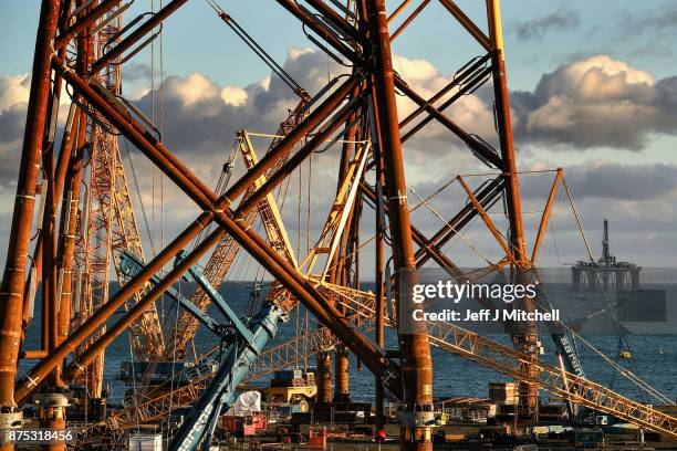 General view of the Methil yard of engineering company BiFab, where staff are continuing a work-in despite the firm being on the brink of appointing...