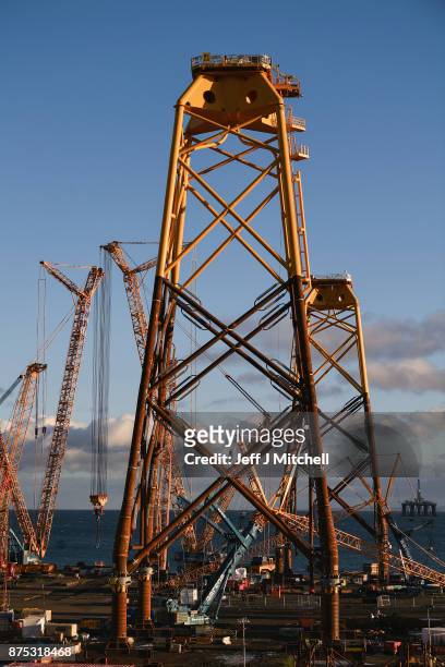 General view of the Methil yard of engineering company BiFab, where staff are continuing a work-in despite the firm being on the brink of appointing...