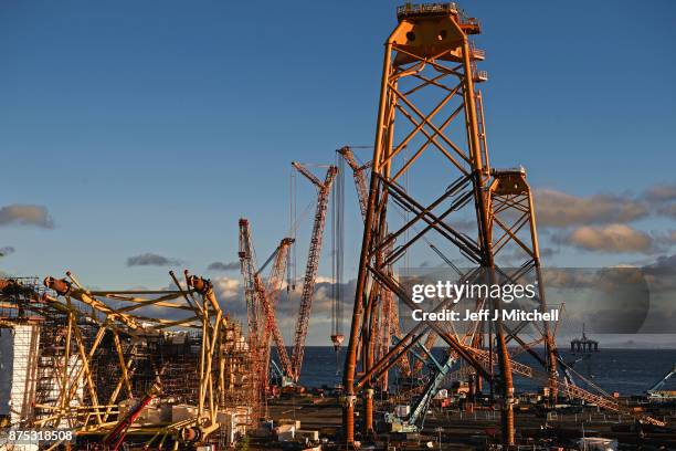 General view of the Methil yard of engineering company BiFab, where staff are continuing a work-in despite the firm being on the brink of appointing...