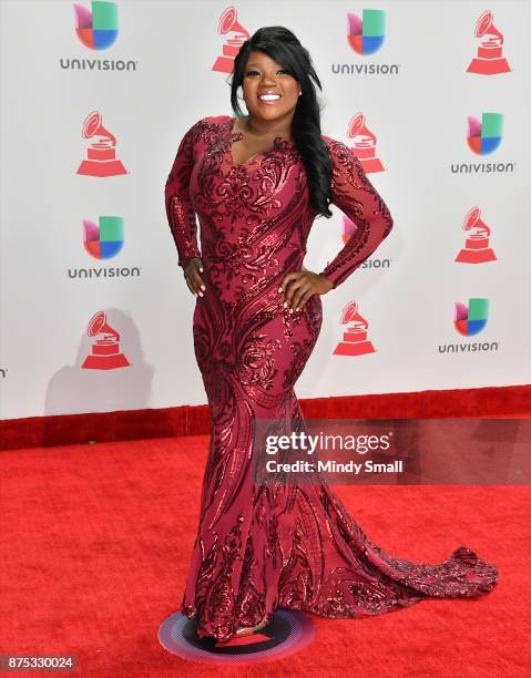 Chiky BomBom attends the 18th Annual Latin Grammy Awards at MGM Grand Garden Arena on November 16, 2017 in Las Vegas, Nevada.