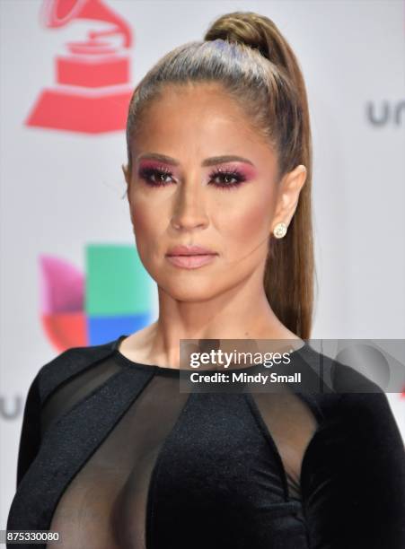 Jackie Guerrido attends the 18th Annual Latin Grammy Awards at MGM Grand Garden Arena on November 16, 2017 in Las Vegas, Nevada.