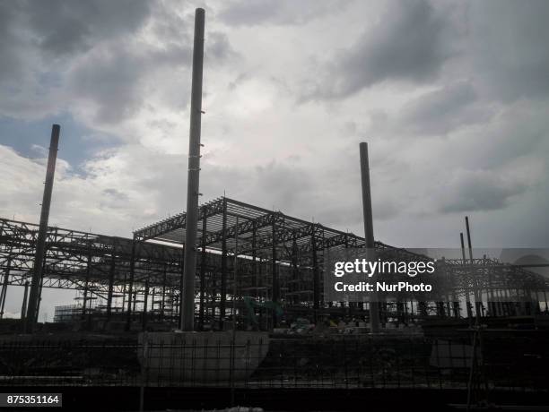 Jakarta, Indonesia, 17 November 2017 : Update development of MRT at Lebak Bulus-Jakarta as the last destination of MRT Train that will operate from...