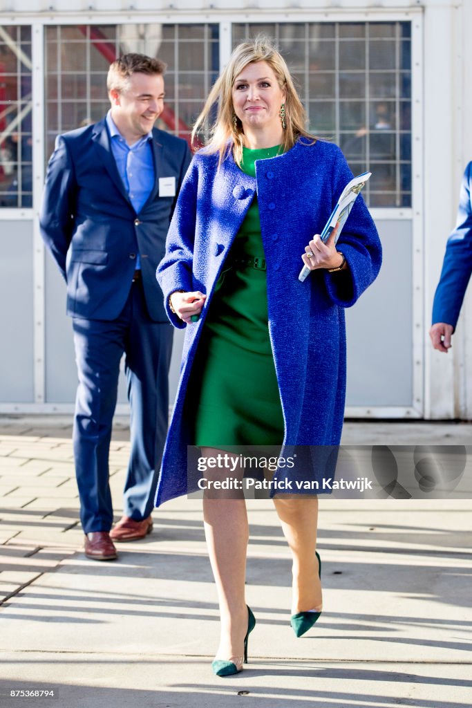 Queen Maxima visits family business Ocatube in Delft