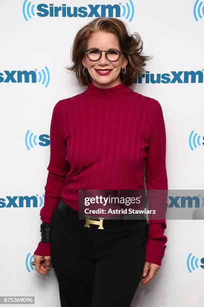 Actress Melissa Gilbert visits the SiriusXM Studios on November 17, 2017 in New York City.