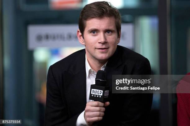Allen Leech attends Build Presents to discuss "Downton Abbey: The Exhibition" at Build Studio on November 17, 2017 in New York City.