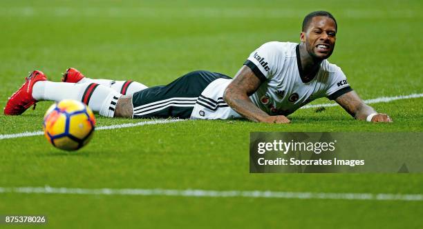 Jeremain Lens of Besiktas during the Turkish Super lig match between Besiktas v Akhisar Belediyespor at the Vodafone Park on November 17, 2017 in...