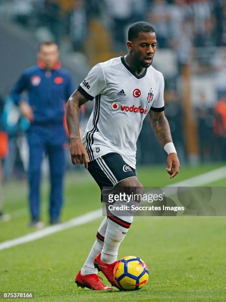 Jeremain Lens of Besiktas during the Turkish Super lig match between Besiktas v Akhisar Belediyespor at the Vodafone Park on November 17, 2017 in...