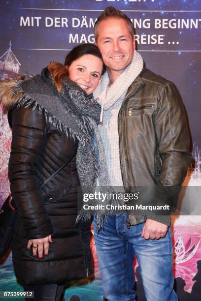 Mitch Keller and partner Alexandra attend the the opening of the Christmas Garden Berlin at Botanischer Garten on November 17, 2017 in Berlin,...