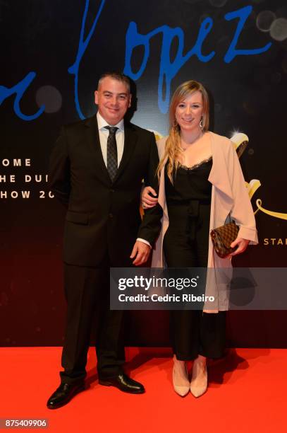 Guests attend the Dubai International Airshow Gala Dinner at Atlantis The Palm on November 15, 2017 in Dubai, United Arab Emirates.