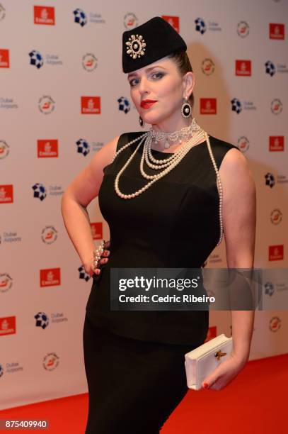 Guests attend the Dubai International Airshow Gala Dinner at Atlantis The Palm on November 15, 2017 in Dubai, United Arab Emirates.