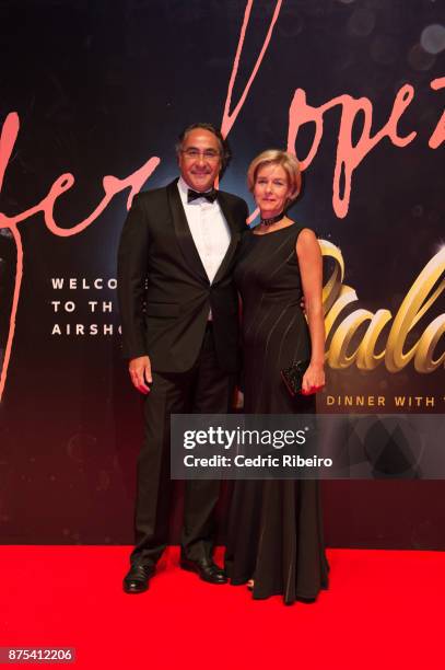 Guests attend the Dubai International Airshow Gala Dinner at Atlantis The Palm on November 15, 2017 in Dubai, United Arab Emirates.