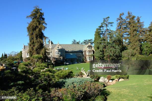 The Playboy mansion October 20, 2004 in Holmby Hills, Los Angeles, California