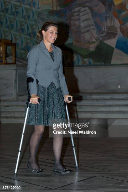 Princess Martha Louise of Norway attends the 100 years celebration for the association of the people with hearing loss at the Oslo City Hall on...