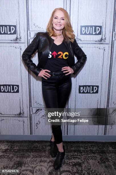 Marg Helgenberger attends Build Presents to discuss "The Value Of A Dollar" Campaign at Build Studio on November 17, 2017 in New York City.