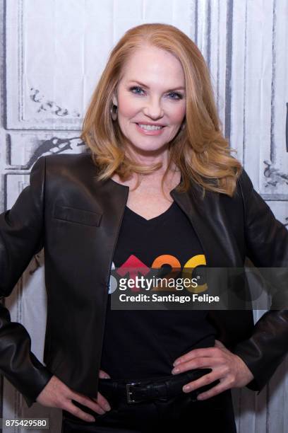 Marg Helgenberger attends Build Presents to discuss "The Value Of A Dollar" Campaign at Build Studio on November 17, 2017 in New York City.
