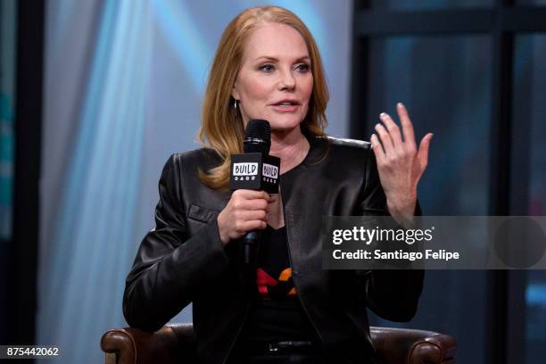 Marg Helgenberger attends Build Presents to discuss "The Value Of A Dollar" Campaign at Build Studio on November 17, 2017 in New York City.