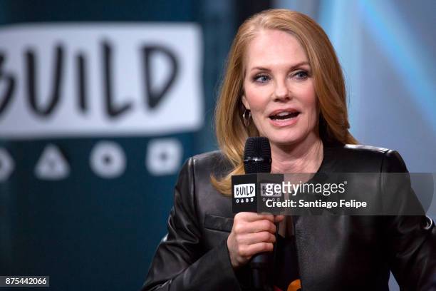 Marg Helgenberger attends Build Presents to discuss "The Value Of A Dollar" Campaign at Build Studio on November 17, 2017 in New York City.