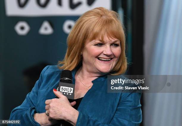 Actress Lesley Nicol visits Build to discuss "Downton Abbey: The Exhibition" at Build Studio on November 17, 2017 in New York City.
